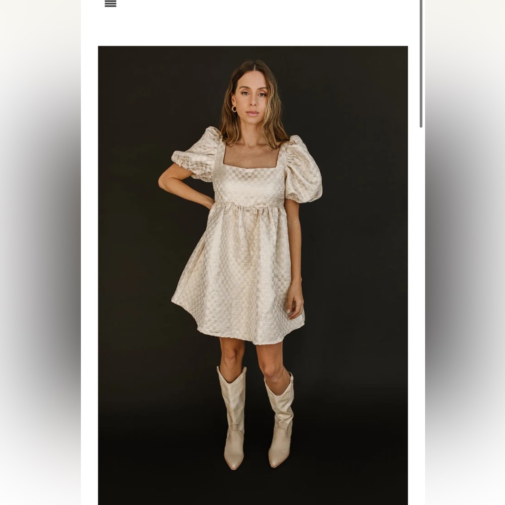 Zoco/ Jacquie the Label Puff sleeve dress